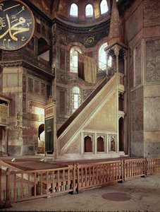 Vista del minbar, VI secolo da Unbekannt Unbekannt